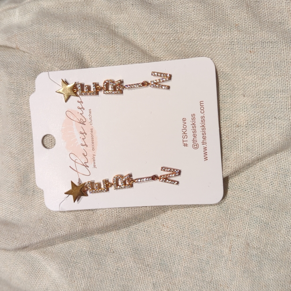 The Sis Kiss ERIN earrings NWT